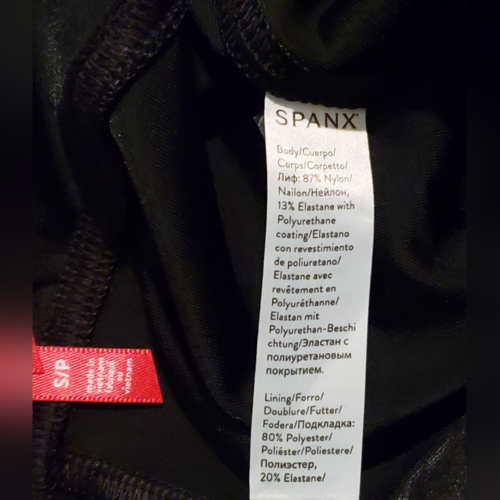 SPANXshape Faux Leather Black Leggings, Size: Small - Picture 10 of 10